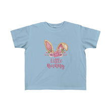 Load image into Gallery viewer, Little Bunny Brown Ears with Pink Flowers - Easter T-Shirt for Little Kids - Easter Egg Hunt T-Shirt
