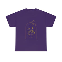 Load image into Gallery viewer, Pisces Zodiac Constellation and Flowers - Astrology and Horoscope T-Shirt
