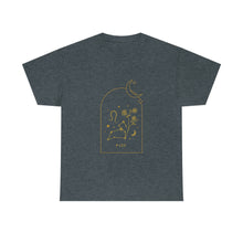 Load image into Gallery viewer, Leo Zodiac Constellation and Flowers - Astrology and Horoscope T-Shirt
