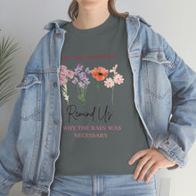 Load image into Gallery viewer, Perseverance Blooms: Floral T-Shirt with Inspiring Message
