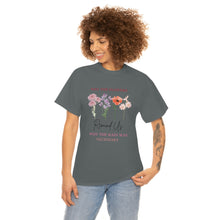 Load image into Gallery viewer, Perseverance Blooms: Floral T-Shirt with Inspiring Message
