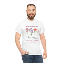 Load image into Gallery viewer, Perseverance Blooms: Floral T-Shirt with Inspiring Message
