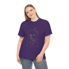 Load image into Gallery viewer, Virgo Zodiac Constellation and Flowers - Astrology and Horoscope T-Shirt
