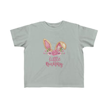 Load image into Gallery viewer, Little Bunny Brown Ears with Pink Flowers - Easter T-Shirt for Little Kids - Easter Egg Hunt T-Shirt
