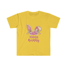 Load image into Gallery viewer, Mama Bunny Brown Ears and Pink Flowers - Easter T-Shirt - Easter Egg Hunt Matching T-Shirts
