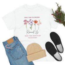 Load image into Gallery viewer, Perseverance Blooms: Floral T-Shirt with Inspiring Message
