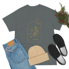 Load image into Gallery viewer, Cancer Zodiac Constellation and Flowers - Astrology and Horoscope T-Shirt
