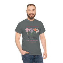 Load image into Gallery viewer, Perseverance Blooms: Floral T-Shirt with Inspiring Message
