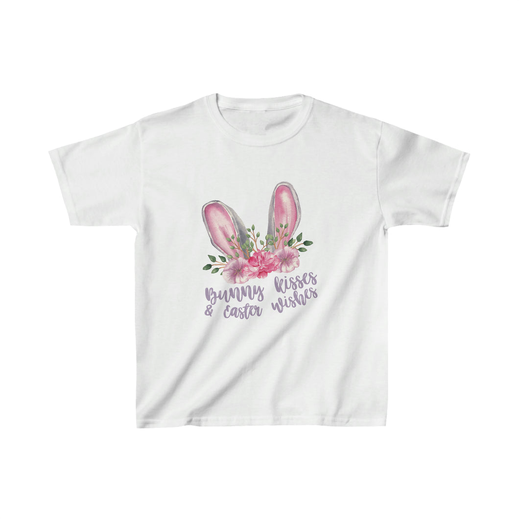 Bunny Kisses & Easter Wishes T-Shirt - Easter T-Shirt for Kids - Easter Egg Hunt T-Shirt