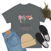 Load image into Gallery viewer, Perseverance Blooms: Floral T-Shirt with Inspiring Message
