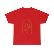 Load image into Gallery viewer, Leo Zodiac Constellation and Flowers - Astrology and Horoscope T-Shirt
